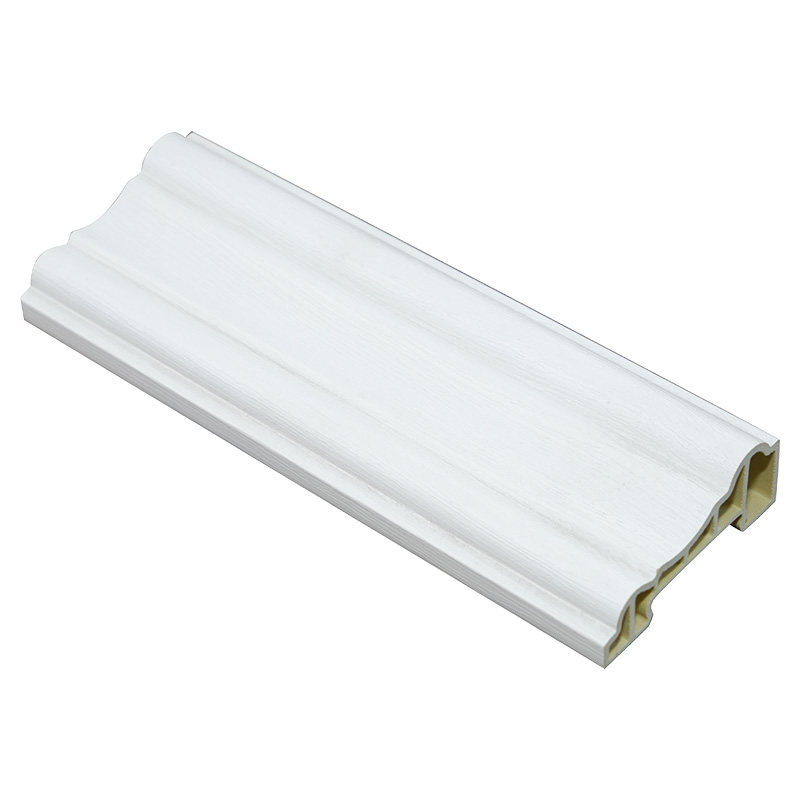 60 mm dekoratívny lem s povrchovou úpravou z PVC fólie z dreva